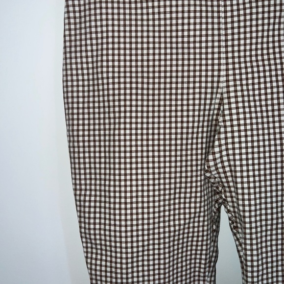 Theory Houndstooth Slim Cropped Trousers size 12 - Picture 6 of 14